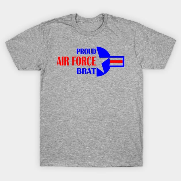 Proud Air Force Brat Roundel Star T-Shirt by Sneek661